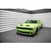 Maxton Design spoiler pod přední nárazník pro Dodge Challenger MK3 SRT Demon, černý lesklý plast ABS