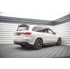 Maxton Design středový spoiler pod zadní nárazník s žebrováním pro Mercedes GLS X167 /AMG- Line, černý lesklý plast ABS