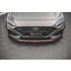 Maxton Design spoiler pod přední nárazník s křidélky ver.1 pro Hyundai i30 N MK3 Facelift, černý lesklý plast ABS