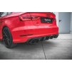 Maxton Design vložka zadního nárazníku pro Audi S3 8V, černý lesklý plast ABS