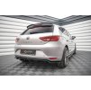 Maxton Design středový spoiler pod zadní nárazník s žebrováním pro Seat Leon Mk3, carbon-Look