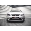 Maxton Design spoiler pod přední nárazník pro Seat Leon Mk3, černý lesklý plast ABS