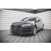 Maxton Design spoiler pod přední nárazník ver.2 pro Audi A4 B9, černý lesklý plast ABS