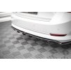 Maxton Design středový spoiler pod zadní nárazník s žebrováním pro Škoda Octavia Mk4, černý lesklý plast ABS