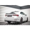 Maxton Design středový spoiler pod zadní nárazník s žebrováním pro Škoda Octavia Mk4, černý lesklý plast ABS