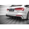 Maxton Design vložka zadního nárazníku pro Audi S6 C8, černý lesklý plast ABS