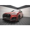 Maxton Design difuzory pod boční prahy pro Audi Q7 Mk2 S-Line Facelift, černý lesklý plast ABS