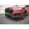 Maxton Design spoiler pod přední nárazník pro Audi Q7 Mk2 S-Line Facelift, černý lesklý plast ABS