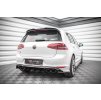 Maxton Design vložka zadního nárazníku pro Volkswagen Golf R Mk7, černý lesklý plast ABS