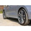 Maxton Design difuzory pod boční prahy pro Audi Q5 Mk2 S-Line, carbon-Look