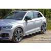 Maxton Design difuzory pod boční prahy pro Audi Q5 Mk2 S-Line, černý lesklý plast ABS