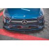 Maxton Design spoiler pod přední nárazník ver.1 pro Mercedes třída A W177 A35 AMG, černý lesklý plast ABS
