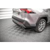 Maxton Design středový spoiler pod zadní nárazník s žebrováním pro Toyota RAV4 Mk5, černý lesklý plast ABS