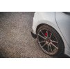 Maxton Design difuzory pod zadní nárazník s křidélky ver.4 pro Ford Fiesta ST Mk8, carbon-Look