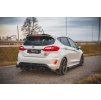 Maxton Design difuzory pod zadní nárazník s křidélky ver.4 pro Ford Fiesta ST Mk8, černý lesklý plast ABS