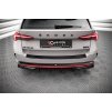 Maxton Design vložka zadního nárazníku pro Škoda Octavia RS Mk4, černý lesklý plast ABS