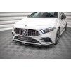 Maxton Design spoiler pod přední nárazník ver.5 pro Mercedes třída A W177 AMG-Line, černý lesklý plast ABS
