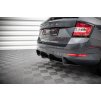 Maxton Design "Street Pro" difuzor zadního nárazníku pro Škoda Fabia MK3 Facelift, plast ABS bez povrchové úpravy