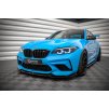 Maxton Design spoiler pod přední nárazník pro BMW M2 F87, černý lesklý plast ABS, pro verzi Competition