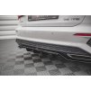 Maxton Design středový spoiler pod zadní nárazník s žebrováním pro Audi A3 8Y, černý lesklý plast ABS, S-Line