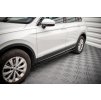 Maxton Design difuzory pod boční prahy pro Volkswagen Tiguan MK2 Standard, černý lesklý plast ABS