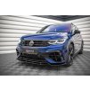 Maxton Design spoiler pod přední nárazník pro Volkswagen Tiguan Mk2 R-Line Facelift, černý lesklý plast ABS