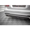 Maxton Design středový spoiler pod zadní nárazník s žebrováním pro Mercedes třída E W212 FL/AMG- Line/Sedan, carbon-Look