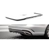 Maxton Design středový spoiler pod zadní nárazník s žebrováním pro Mercedes třída E W212 FL/AMG- Line/Sedan, carbon-Look