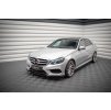 Maxton Design spoiler pod přední nárazník ver.2 pro Mercedes třída E W212 Facelift/AMG- Line/Sedan, černý lesklý plast ABS
