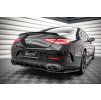 Maxton Design středový spoiler pod zadní nárazník s žebrováním pro Mercedes CLS C 257/53AMG, černý lesklý plast ABS