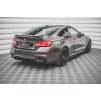 Maxton Design vložka zadního nárazníku pro BMW M4 F82, černý lesklý plast ABS