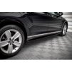Maxton Design difuzory pod boční prahy pro Volkswagen Passat Mk8 (B8) Facelift, černý lesklý plast ABS