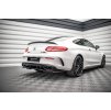 Maxton Design středový spoiler pod zadní nárazník s žebrováním pro Mercedes třída C W205 Facelift/63 AMG/Coupe, černý lesklý plast ABS