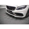 Maxton Design spoiler pod přední nárazník ver.2 pro Mercedes třída C W205 Facelift/63 AMG/Coupe, černý lesklý plast ABS