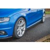 Maxton Design difuzory pod boční prahy pro Audi S4 B8, černý lesklý plast ABS, vč. faceliftu