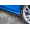Maxton Design difuzory pod boční prahy pro Audi S4 B8, černý lesklý plast ABS, vč. faceliftu
