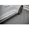 Maxton Design difuzory pod boční prahy pro Renault Clio Mk5, černý lesklý plast ABS