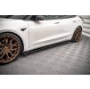 Maxton Design difuzory pod boční prahy ver.2 pro Tesla Model 3, černý lesklý plast ABS