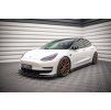 Maxton Design difuzory pod boční prahy ver.2 pro Tesla Model 3 Mk1, černý lesklý plast ABS
