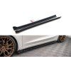 Maxton Design difuzory pod boční prahy ver.2 pro Tesla Model 3 Mk1, černý lesklý plast ABS