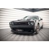 Maxton Design spoiler pod přední nárazník pro Dodge Challenger Mk3 RT Facelift, černý lesklý plast ABS