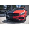 Maxton Design spoiler pod přední nárazník pro Mercedes třída A W176 Facelift/AMG Aero, černý lesklý plast ABS