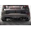 Maxton Design vložka zadního nárazníku pro Ford Fiesta ST Mk7 Facelift, carbon-Look, pouze pro 5-dvéř.