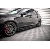Maxton Design "Street Pro" difuzory pod boční prahy s křidélky pro Mazda 3 Mk1 MPS, plast ABS bez povrchové úpravy