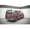 Maxton Design středový spoiler pod zadní nárazník s žebrováním pro Peugeot Partner Mk3, černý lesklý plast ABS