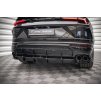 Maxton Design středový spoiler pod zadní nárazník s žebrováním pro Lamborghini Urus Mk1, černý lesklý plast ABS