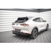 Maxton Design středový spoiler pod zadní nárazník s žebrováním pro Ford Mustang Mach-E Mk1, černý lesklý plast ABS