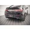 Maxton Design středový spoiler pod zadní nárazník s žebrováním pro Mercedes GLE Coupe C167, černý lesklý plast ABS, AMG-Line