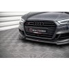 Maxton Design spoiler pod přední nárazník ver.3 pro Audi S3 8V FL, černý lesklý plast ABS, Sportback