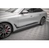 Maxton Design difuzory pod boční prahy pro BMW řada 4 G26 M-Pack, černý lesklý plast ABS
